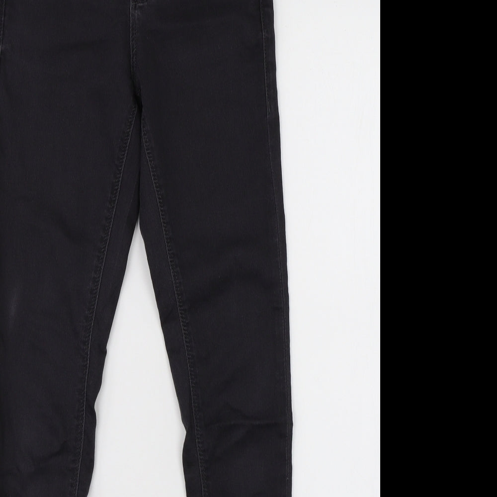Topshop Womens Black  Denim Skinny Jeans Size 25 in L28 in
