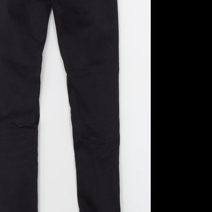 Topshop Womens Black  Denim Skinny Jeans Size 25 in L28 in