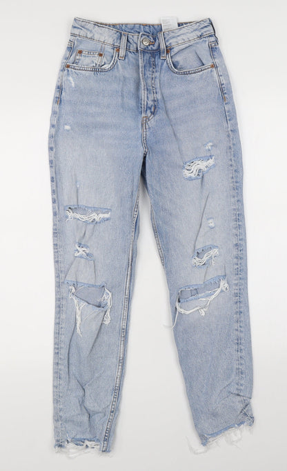 Womens UK Size 6 Divided Regular Fit Skinny Blue Jeans