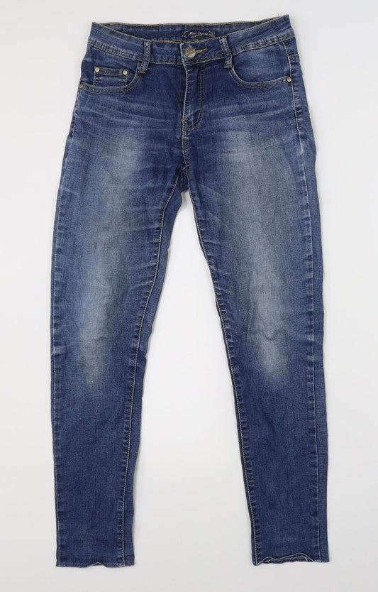 Miss Cherry Womens Blue  Denim Straight Jeans Size 26 in L26 in