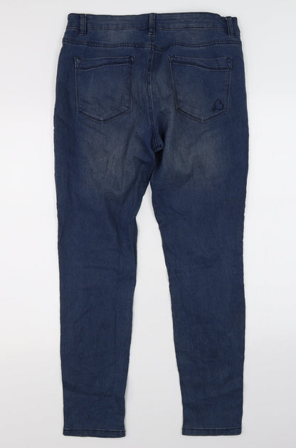 Womens UK Size 12 Beloved Regular Fit Skinny Blue Jeans
