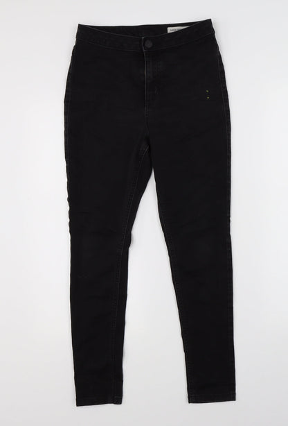 M&S Womens Black  Denim Skinny Jeans Size 8 L24 in
