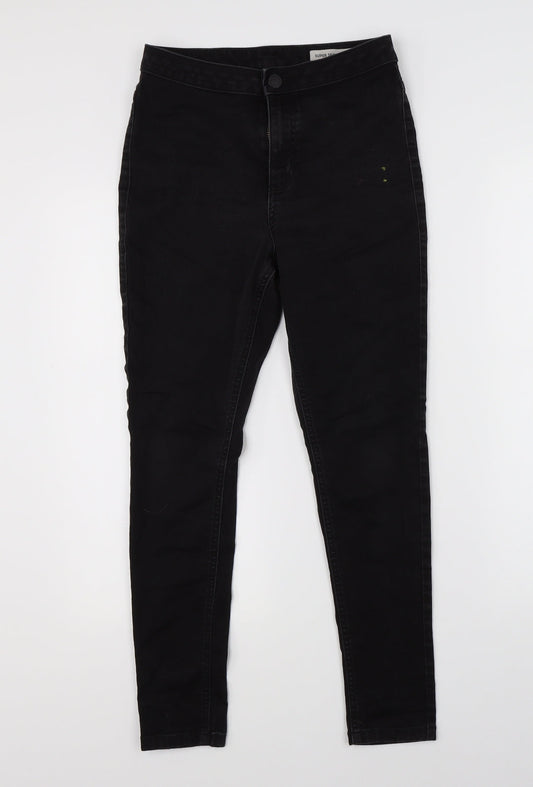 M&S Womens Black  Denim Skinny Jeans Size 8 L24 in