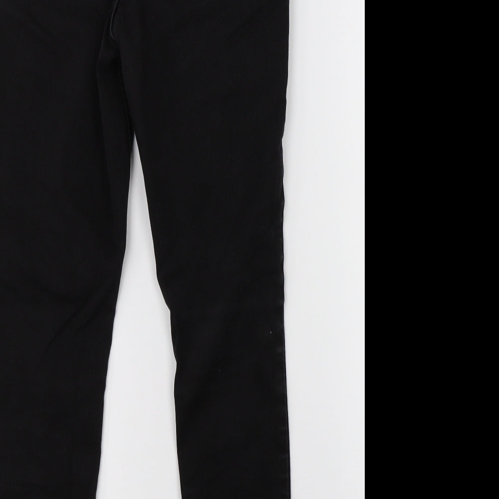 M&S Womens Black  Denim Skinny Jeans Size 8 L24 in