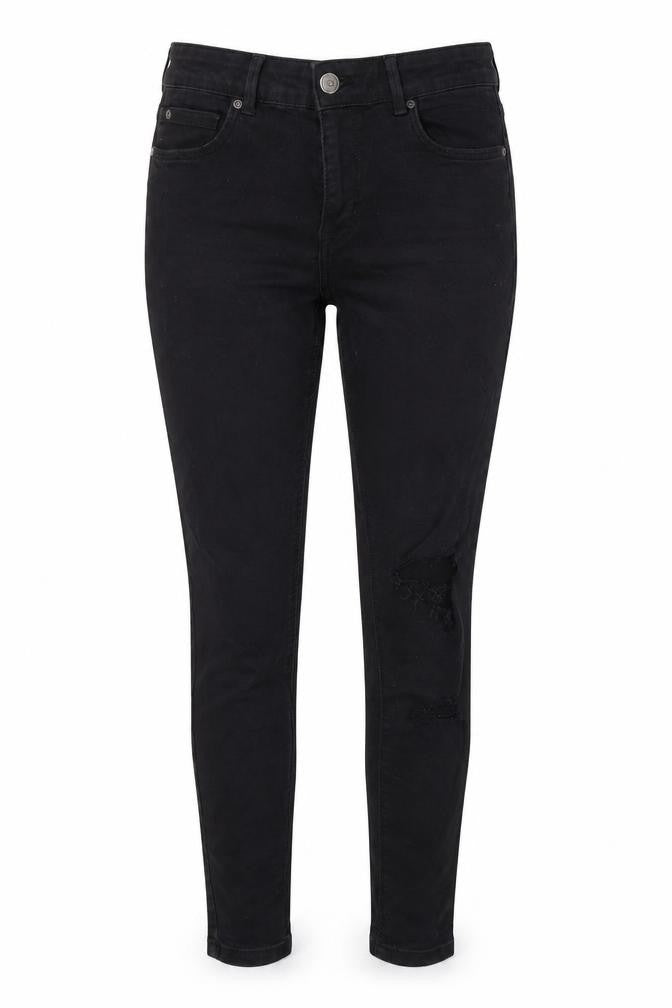 Womens UK Size 10 Pull & Bear Regular Fit Skinny Black Jeans