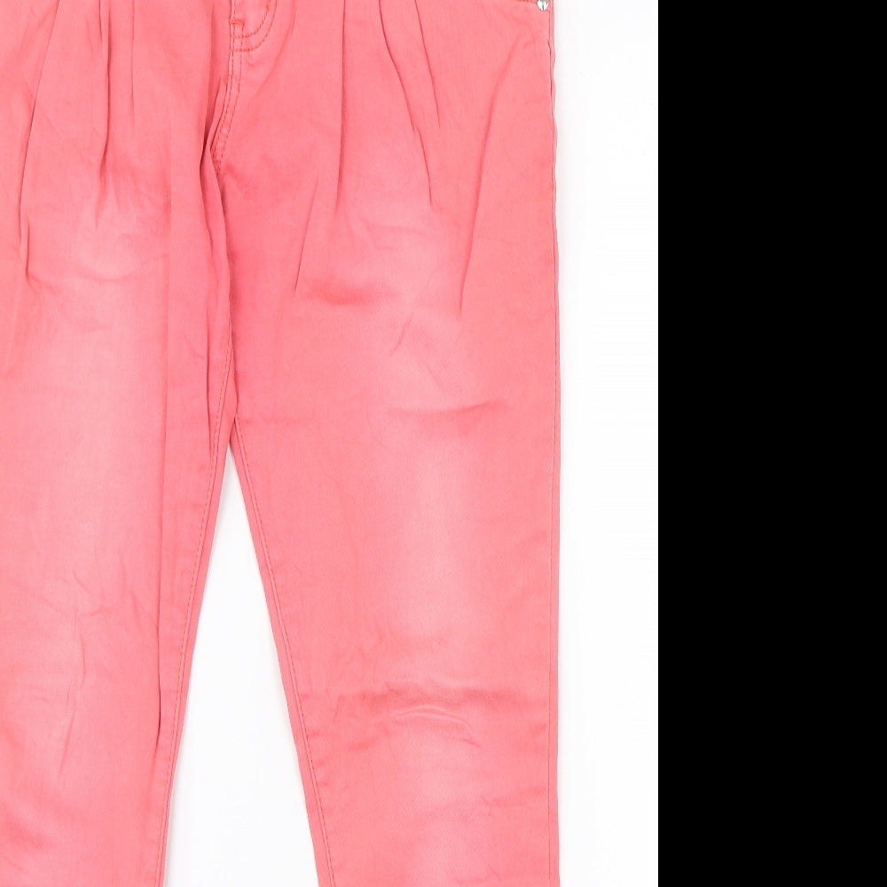 Womens UK Size 31 in Preworn Regular Fit Straight Pink Jeans