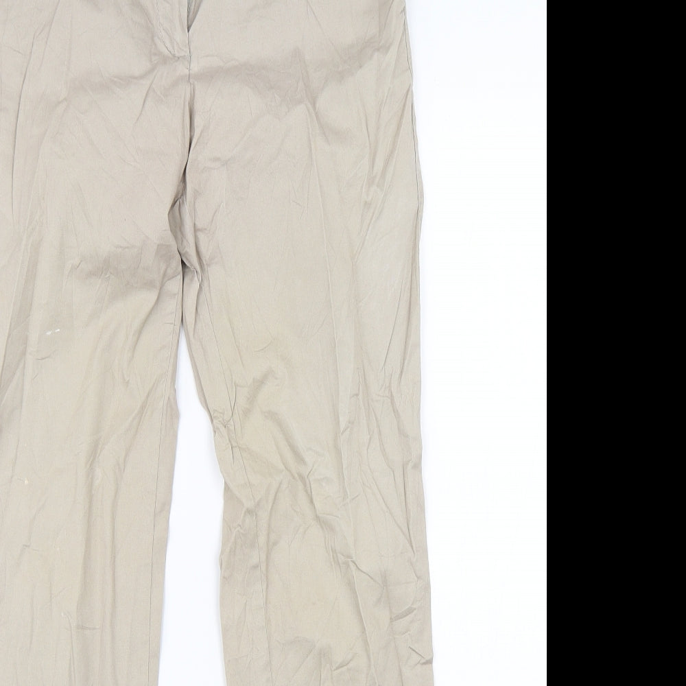 Womens UK Size 8 Blue Motion Regular Fit Chino Beige Trousers