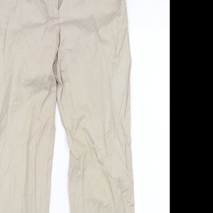 Womens UK Size 8 Blue Motion Regular Fit Chino Beige Trousers