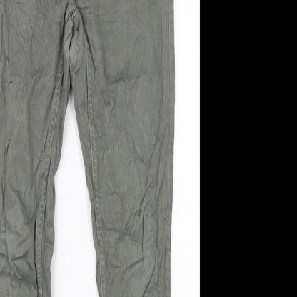 Chillin Womens Green   Chino Trousers Size M L28 in