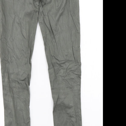 Chillin Womens Green   Chino Trousers Size M L28 in