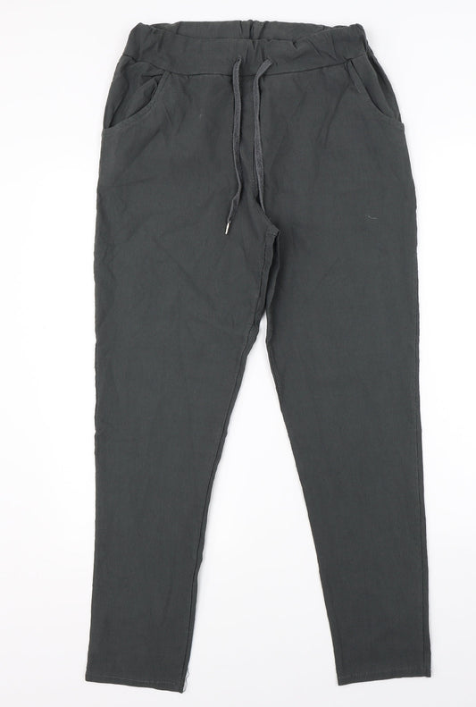 Womens UK Size 10 Preworn Regular Fit  Grey Trousers