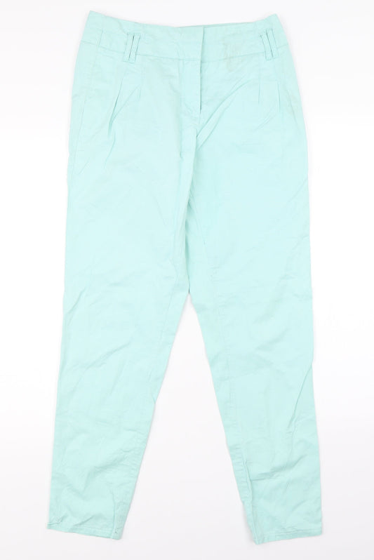 Womens UK Size 12 VERO MODA Regular Fit Straight Green Jeans