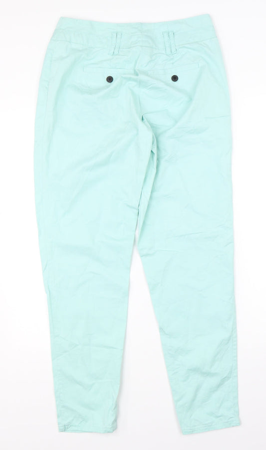 Womens UK Size 12 VERO MODA Regular Fit Straight Green Jeans