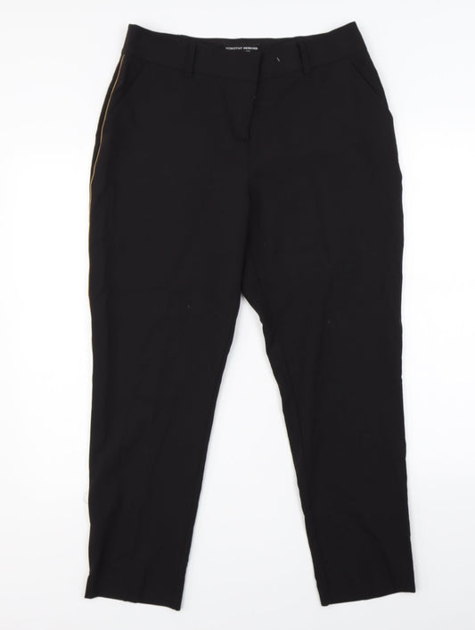 Womens UK Size 12 Dorothy Perkins Regular Fit Dress Pants Black Trousers