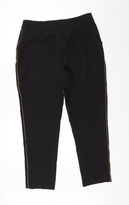 Womens UK Size 12 Dorothy Perkins Regular Fit Dress Pants Black Trousers