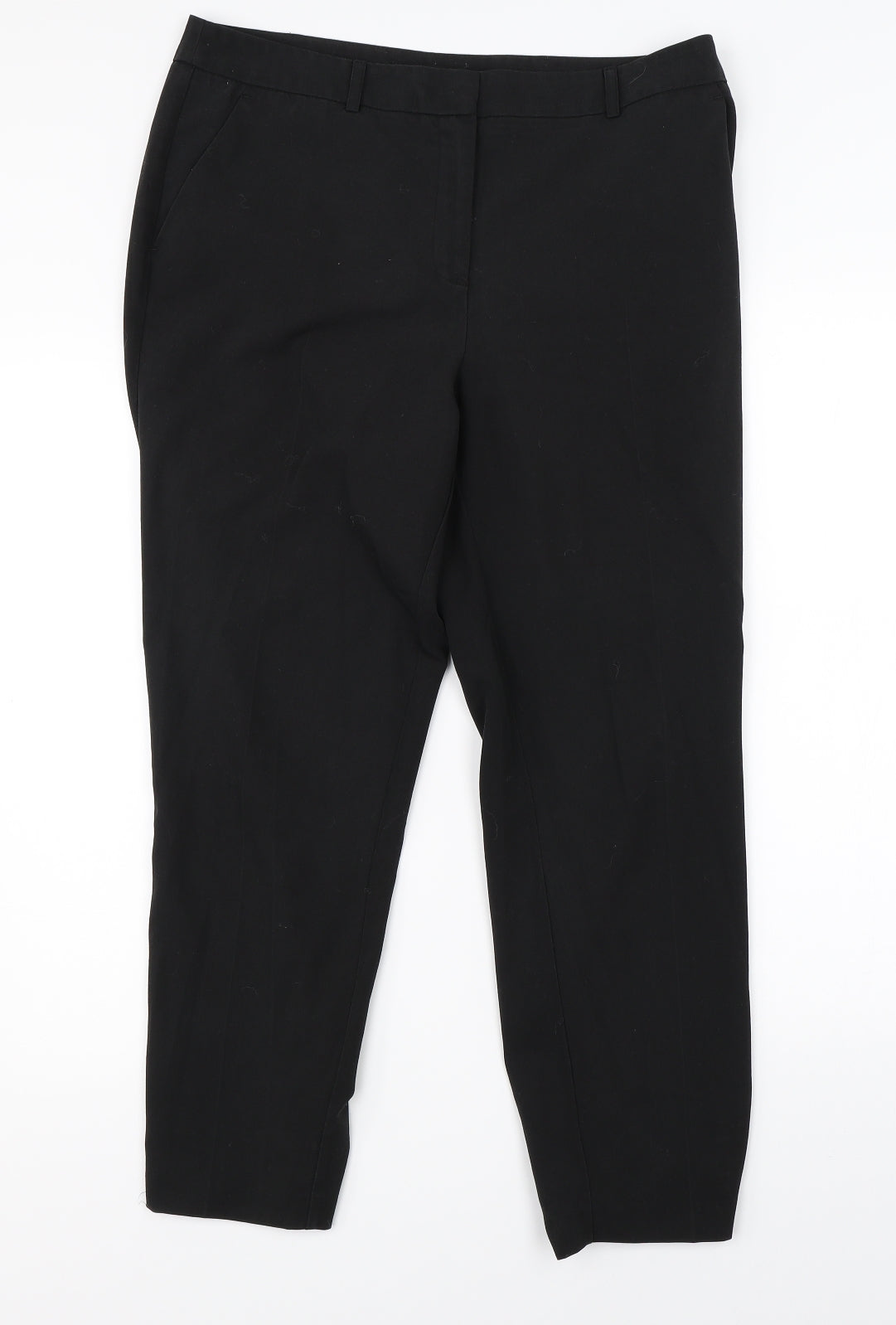 Womens UK Size 12 Dorothy Perkins Regular Fit Dress Pants Black Trousers