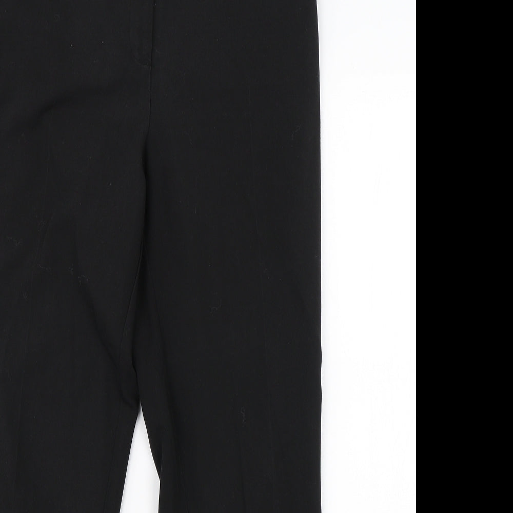 Womens UK Size 12 Dorothy Perkins Regular Fit Dress Pants Black Trousers
