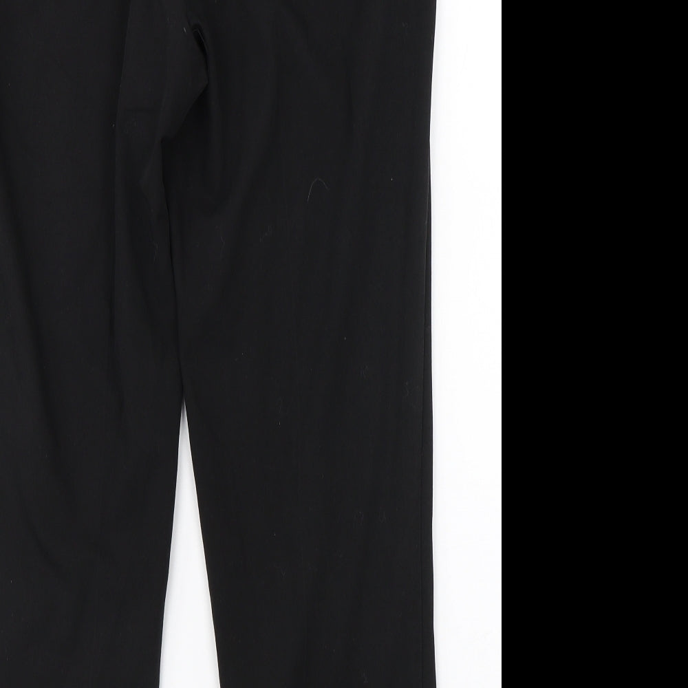 Womens UK Size 12 Dorothy Perkins Regular Fit Dress Pants Black Trousers