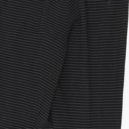 TU Womens Black Polka Dot  Dress Pants Trousers Size 14 L24 in