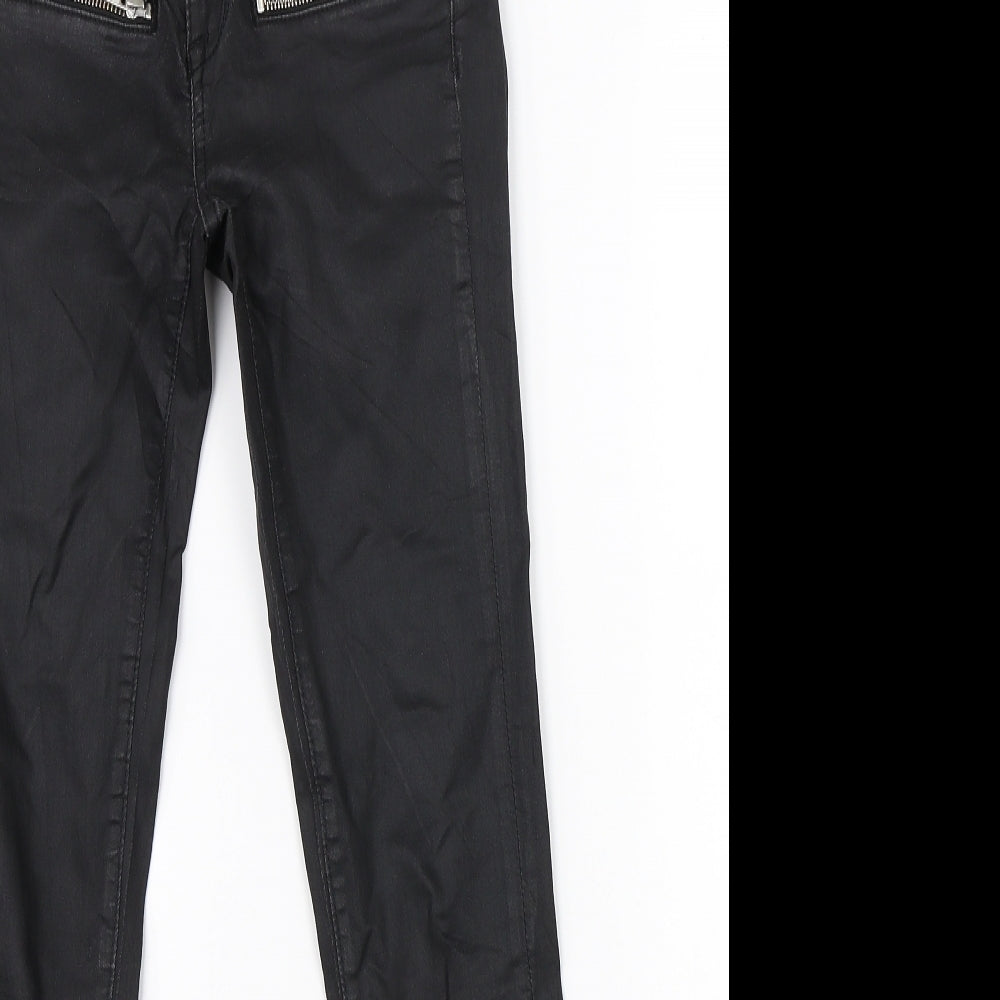 Perfect Jeans Womens Black  Denim Skinny Jeans Size 26 in L26 in