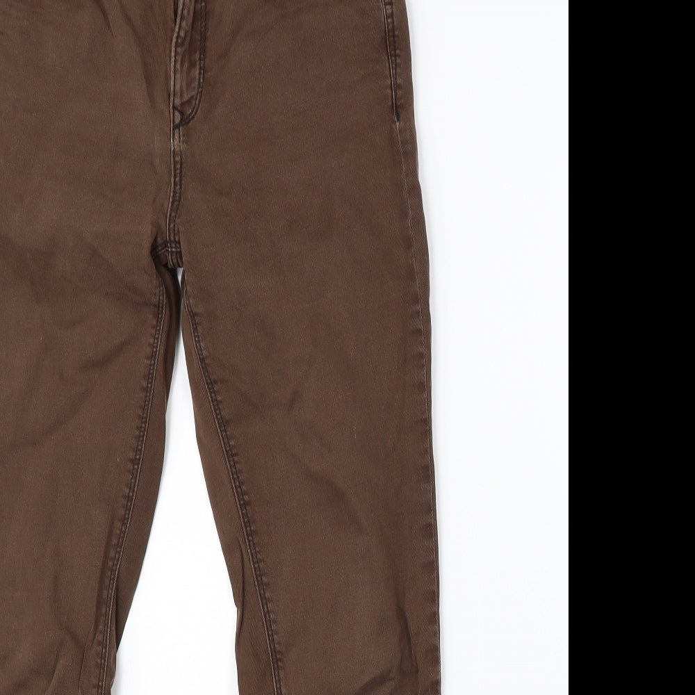 EDC Womens Brown  Denim Straight Jeans Size 30 in L26 in