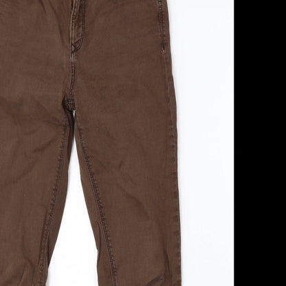 EDC Womens Brown  Denim Straight Jeans Size 30 in L26 in