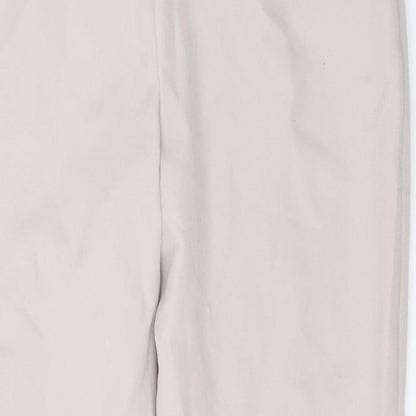 Womens UK Size 14 Boohoo Regular Fit Dress Pants Beige Trousers