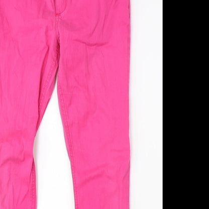 Hollister Womens Pink  Denim Straight Jeans Size 28 in L28 in