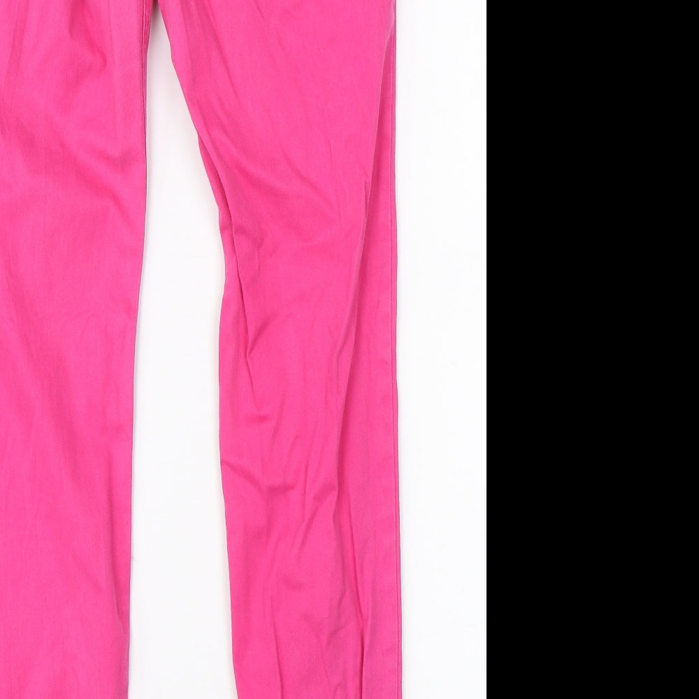 Hollister Womens Pink  Denim Straight Jeans Size 28 in L28 in