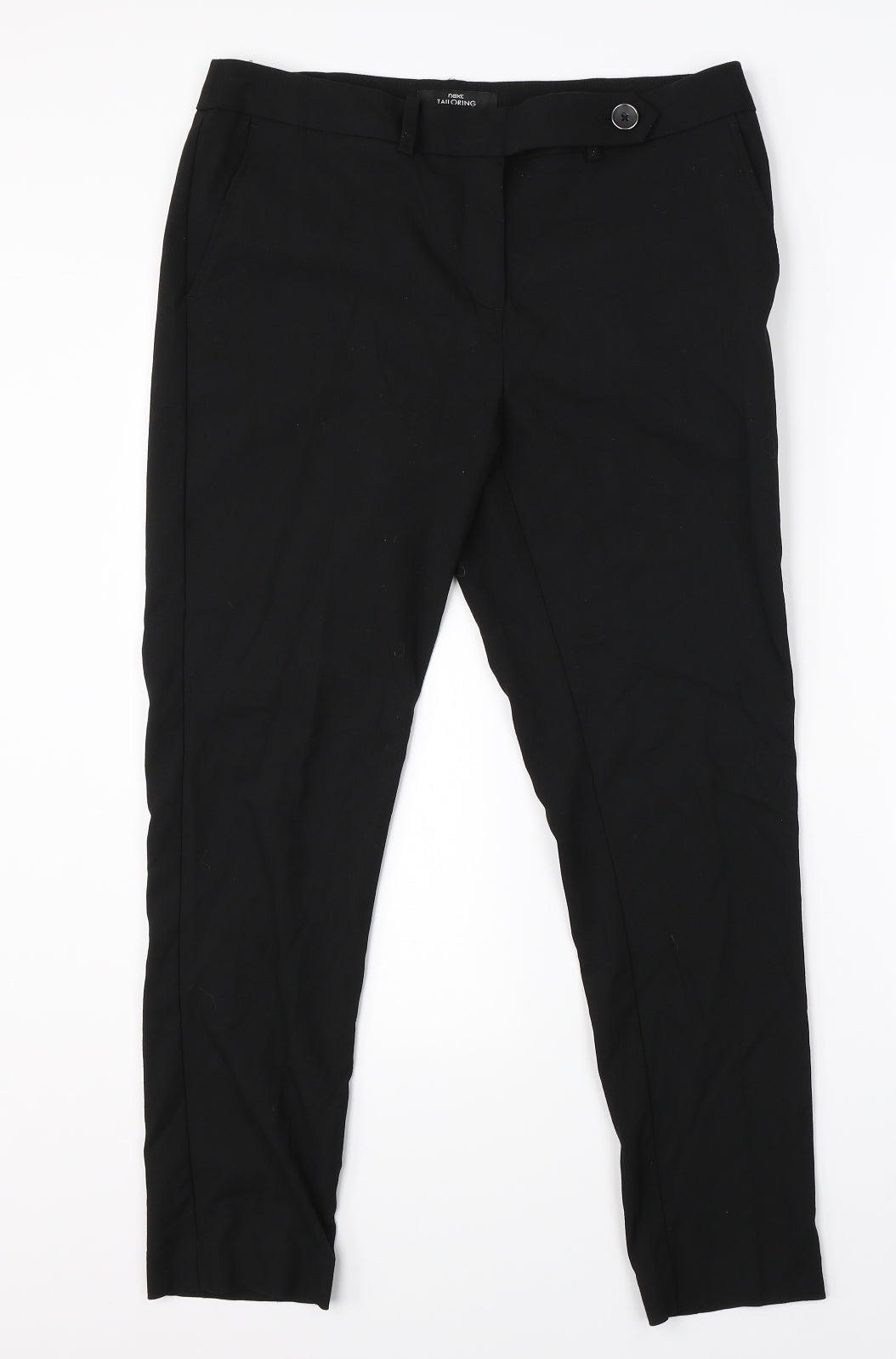 Womens UK Size 10 NEXT Regular Fit Dress Pants Black Trousers