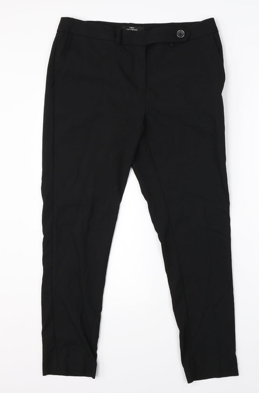 Womens UK Size 10 NEXT Regular Fit Dress Pants Black Trousers