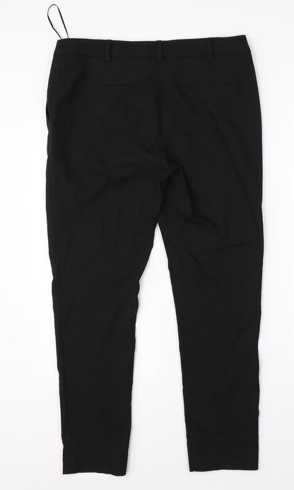 Womens UK Size 10 NEXT Regular Fit Dress Pants Black Trousers