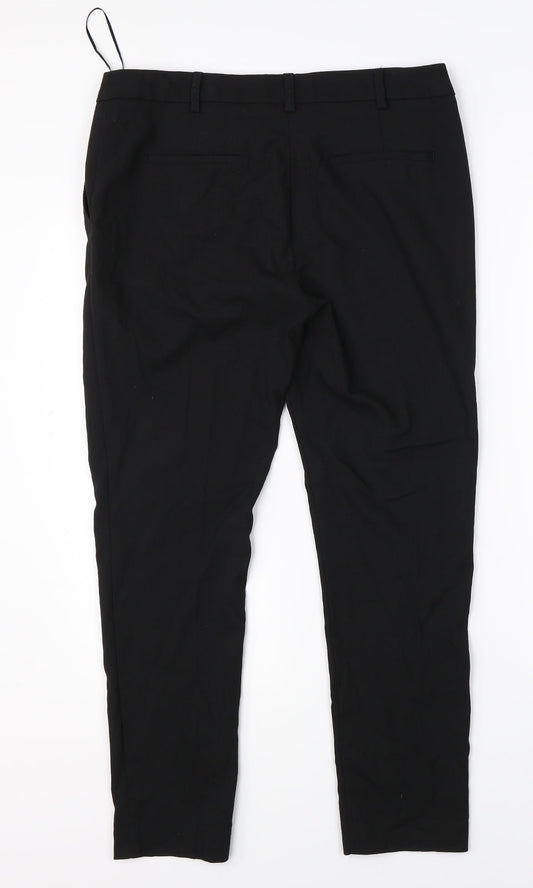 Womens UK Size 10 NEXT Regular Fit Dress Pants Black Trousers