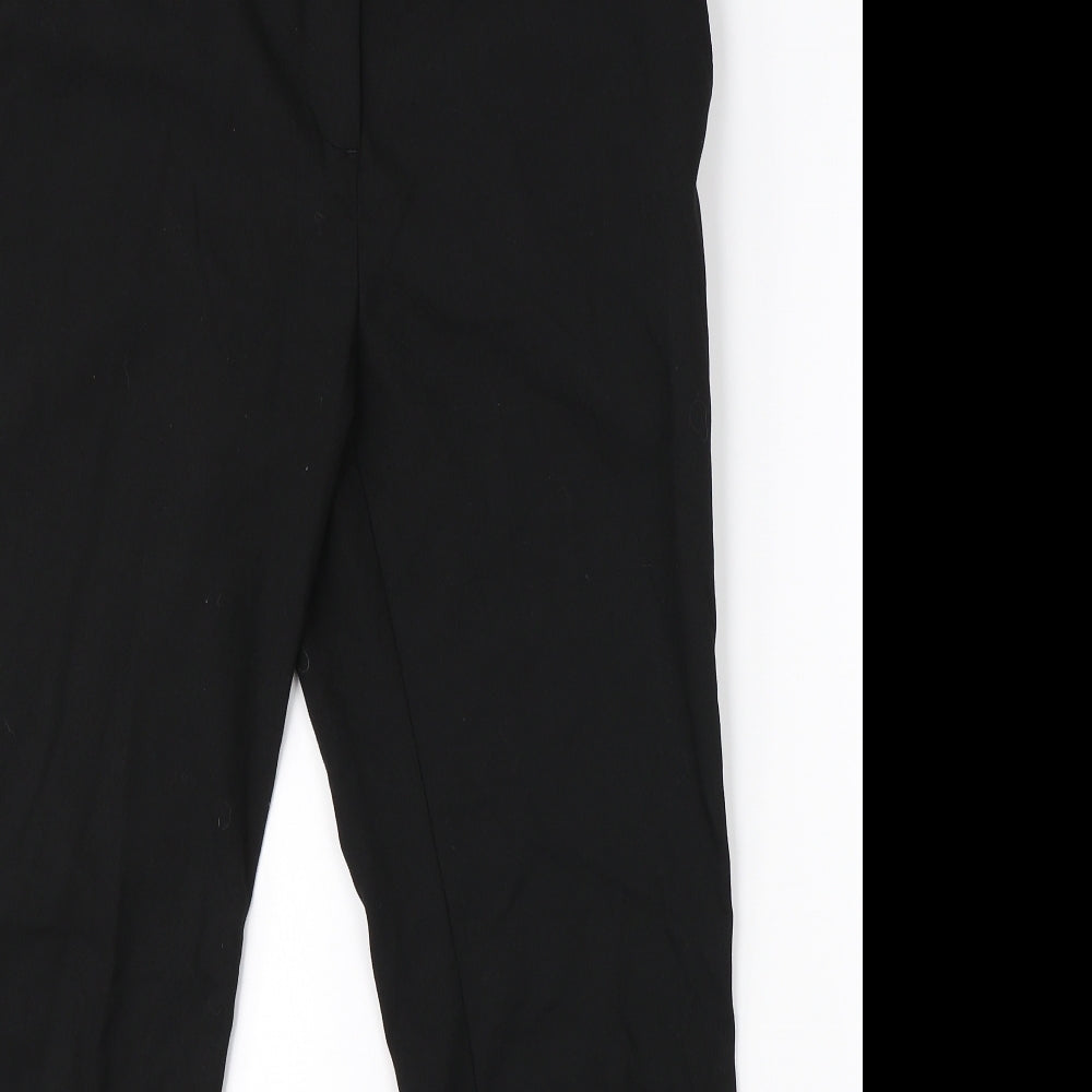 Womens UK Size 10 NEXT Regular Fit Dress Pants Black Trousers