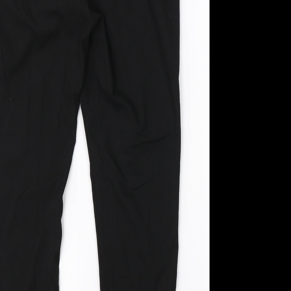 Womens UK Size 10 NEXT Regular Fit Dress Pants Black Trousers