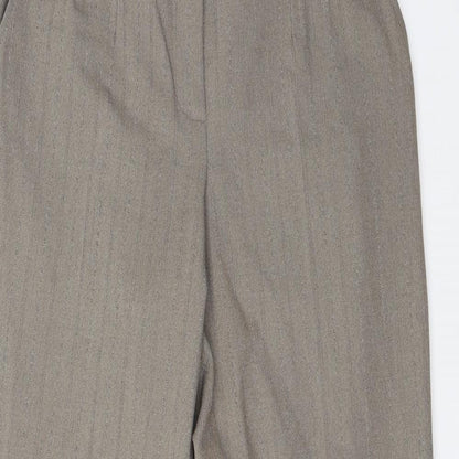 Womens UK Size 8 BHS Regular Fit Dress Pants Beige Trousers