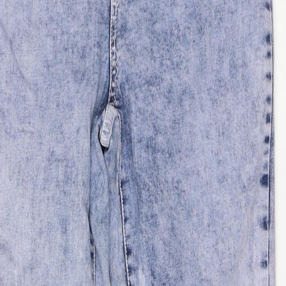 Noisy may Womens Blue  Denim Straight Jeans Size 32 L32 in