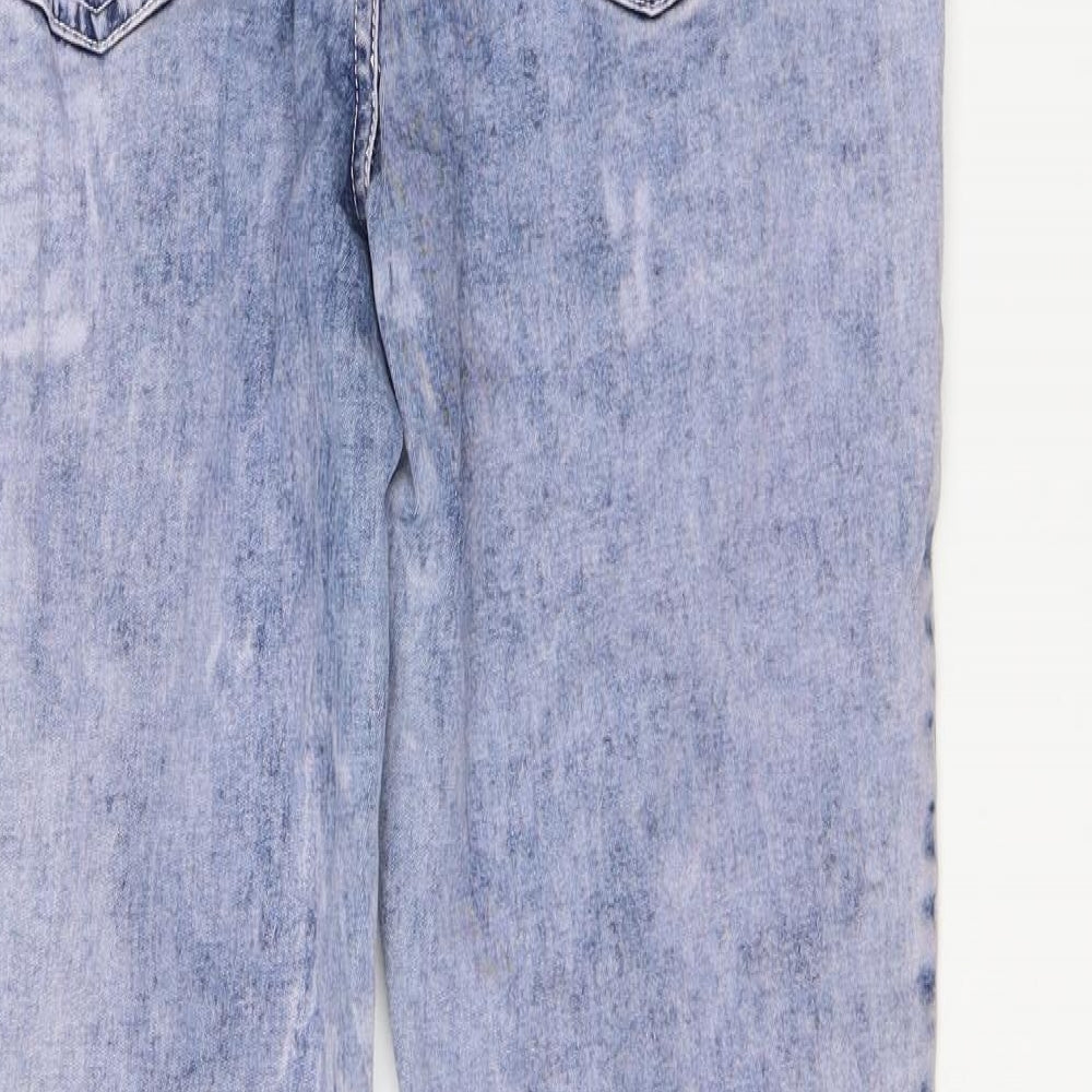 Noisy may Womens Blue  Denim Straight Jeans Size 32 L32 in