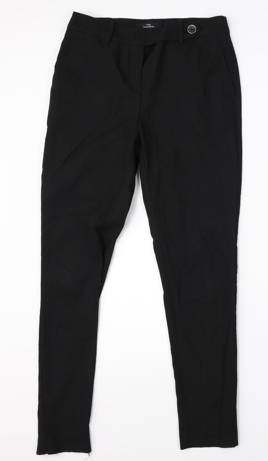 Womens UK Size 8 NEXT Regular Fit Dress Pants Black Trousers