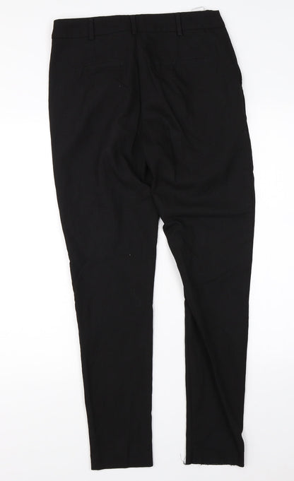 Womens UK Size 8 NEXT Regular Fit Dress Pants Black Trousers