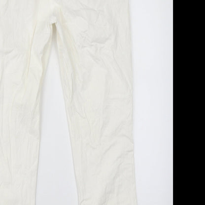 Number One Womens White   Trousers  Size 10 L26 in