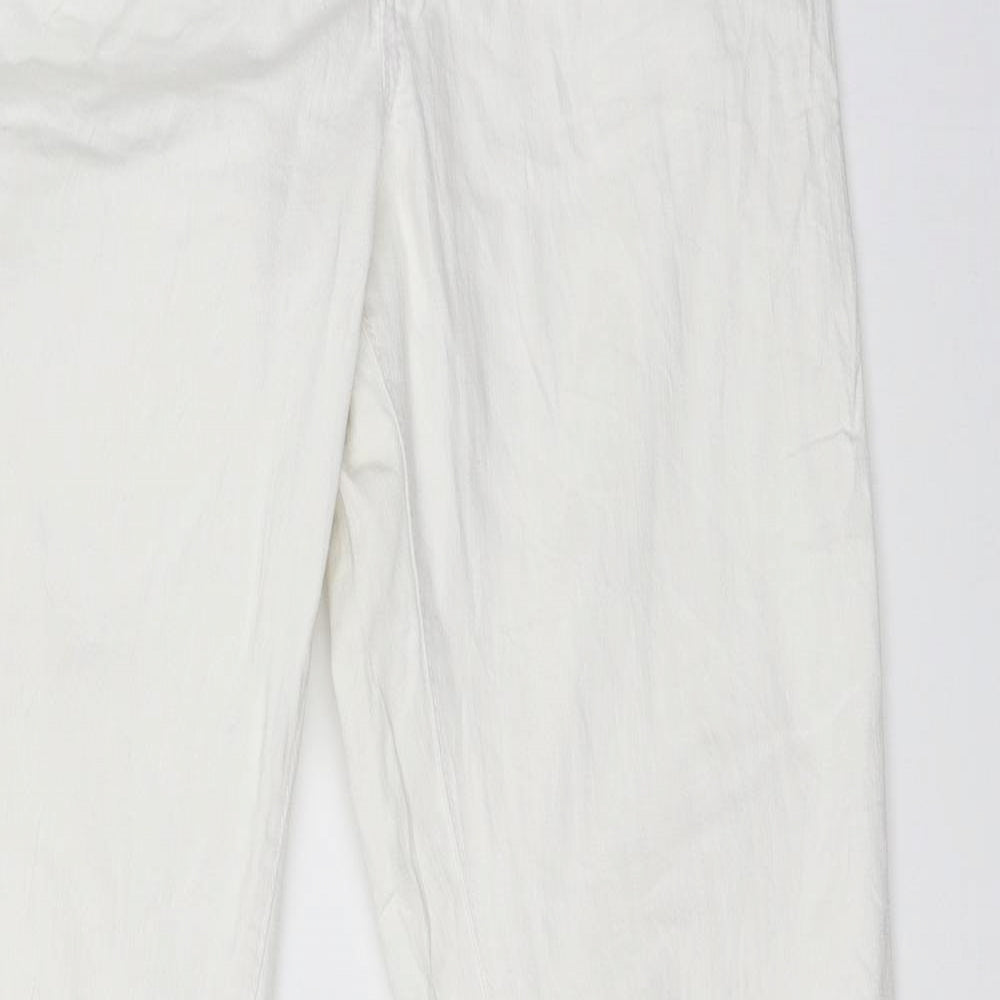 Coatie Womens White  Denim Straight Jeans Size 32 in L32 in