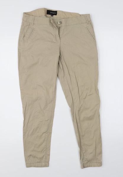 RESERVED Womens Beige   Chino Trousers Size 34 in L22 in