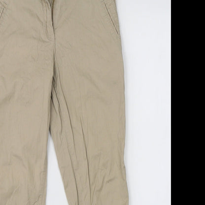 RESERVED Womens Beige   Chino Trousers Size 34 in L22 in