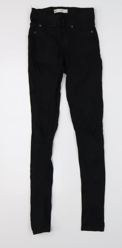 Perfect Jeans Womens Black  Denim Skinny Jeans Size XS L27 in