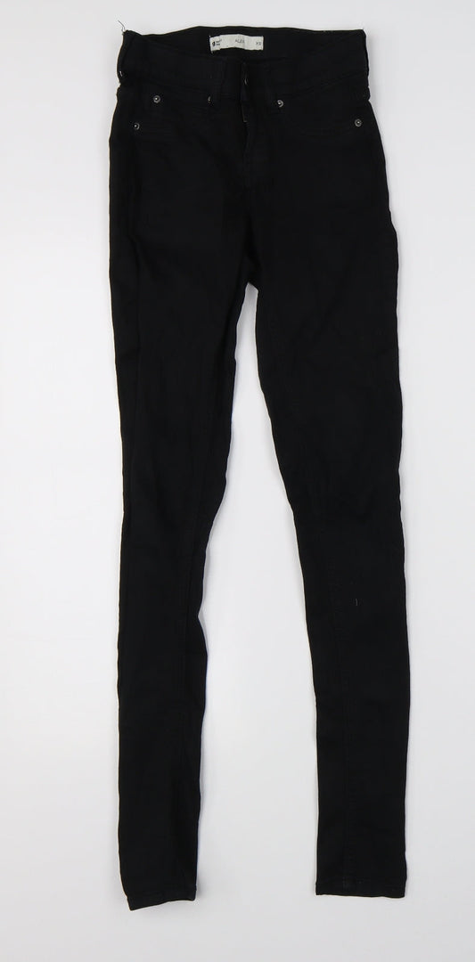 Perfect Jeans Womens Black  Denim Skinny Jeans Size XS L27 in