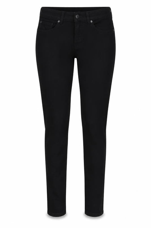 Womens UK Size XS Perfect Jeans Regular Fit Skinny Black Jeans