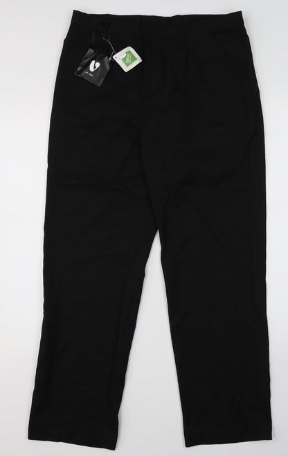 Womens UK Size 32 in Very Regular Fit Dress Pants Black Trousers