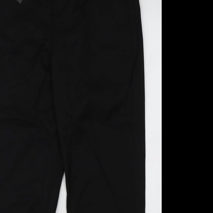 Womens UK Size 32 in Very Regular Fit Dress Pants Black Trousers