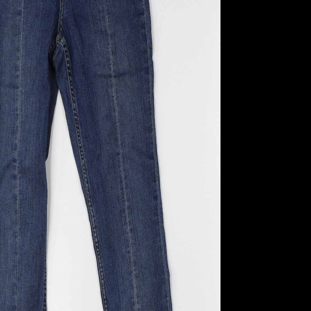 Womens UK Size 6 Preworn Regular Fit Straight Blue Jeans